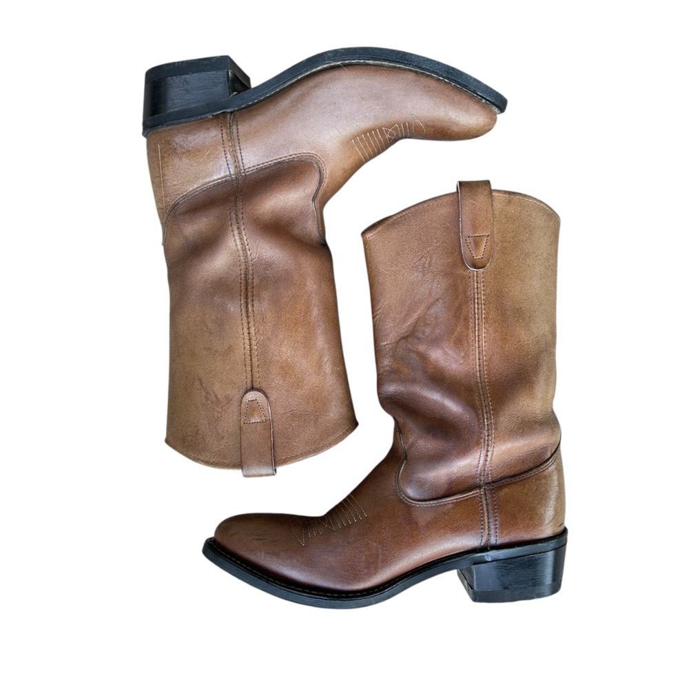 Double H Brown Western Boots